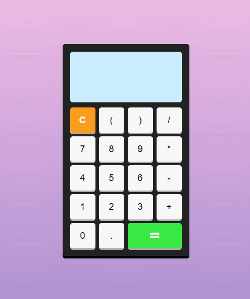 Calculatrice HTML / CSS / JS